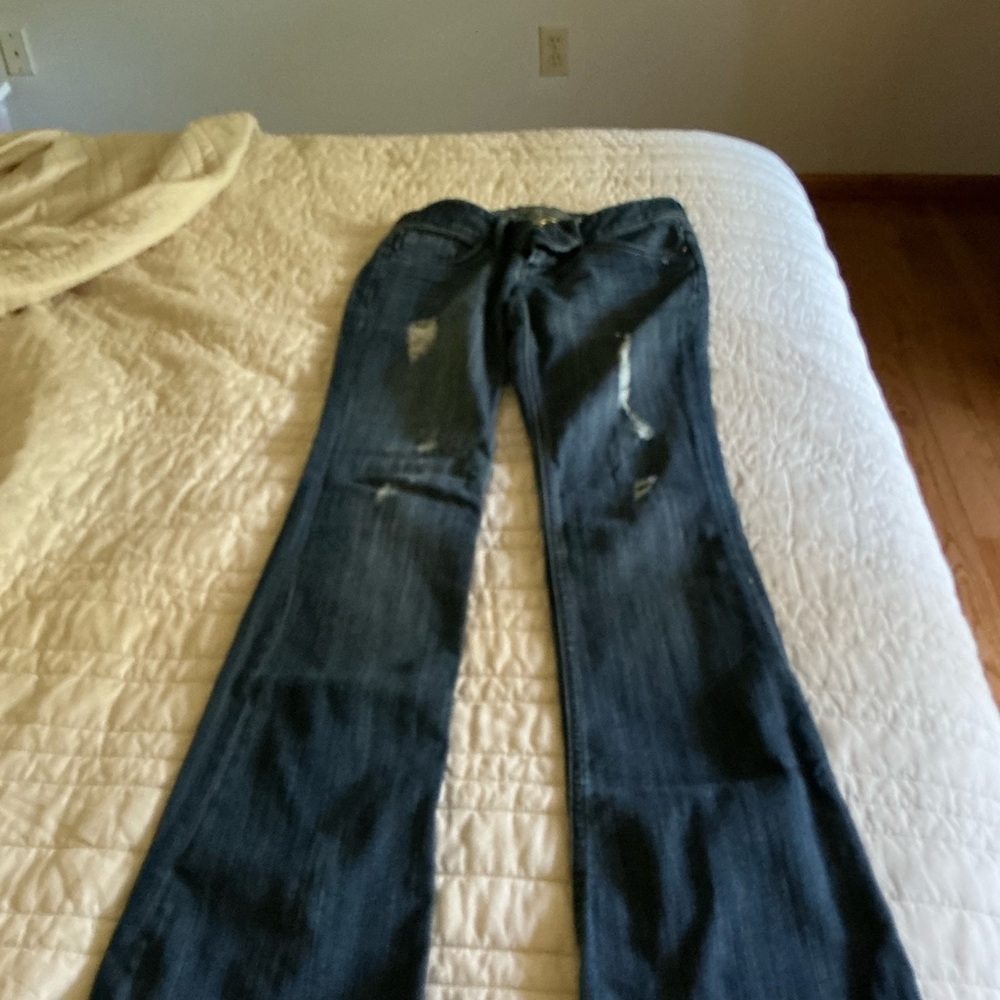 Classic Dark Blue Women's Flare Jeans